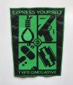 TYPE O NEGATIVE - Express Yourself   -- Embroidered Backpatch.JPG