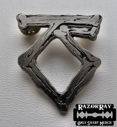 TWISTED SISTER Bone Logo -- Metal Pin.JPG