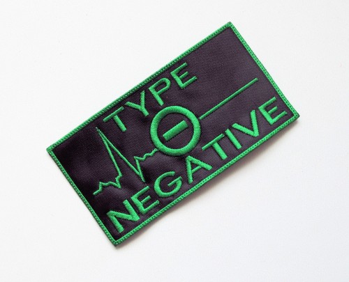 TYPE O NEGATIVE -  ELECTRO...  Logo  --- Embroidered Patch.JPG