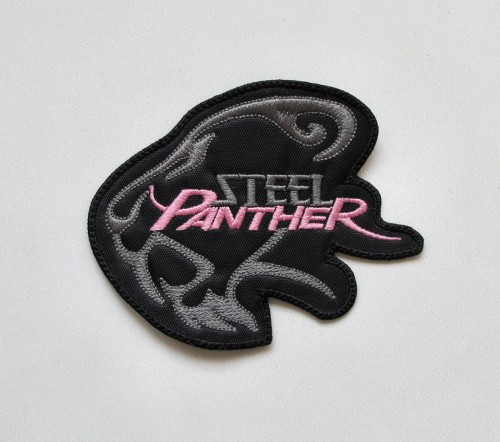STEEL PANTHER - Panther Shape --- Embroidered Patch.JPG