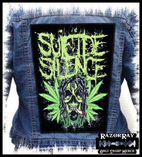 SUICIDE SILENCE - Weed --- Backpatch Back Patch.jpg