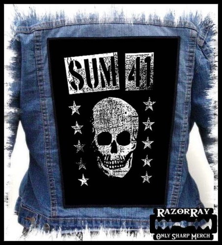 SUM 41 - Skull -- backpatch back patch.jpg
