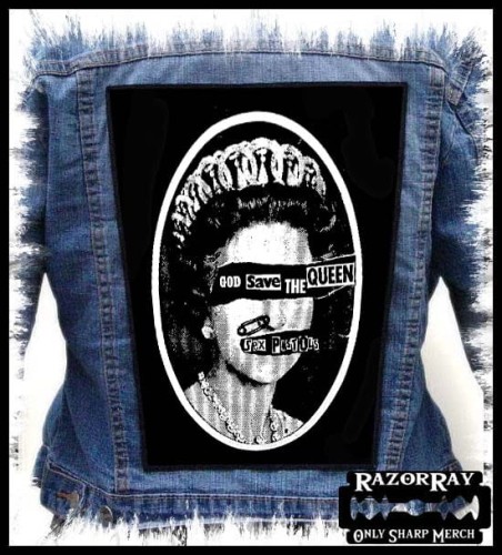 SEX PISTOLS - God Save The Queen -- backpatch back patch.jpg