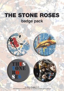 THE STONE ROSES -- zestaw przypinek [4 sztuki] 