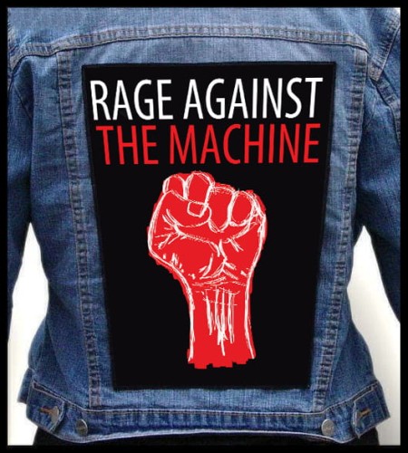 RAGE AGAINST THE MACHINE - Fist -- backpatch back patch.jpg