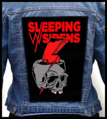 SLEEPING WITH SIRENS - Skull -- backpatch back patch.jpg