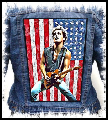 BRUCE SPRINGSTEEN - US Flag -- backpatch back patch.jpg