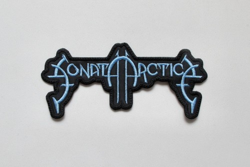 SONATA ARCTICA - Shaped Logo [blue] --- Embroidered Patch.JPG