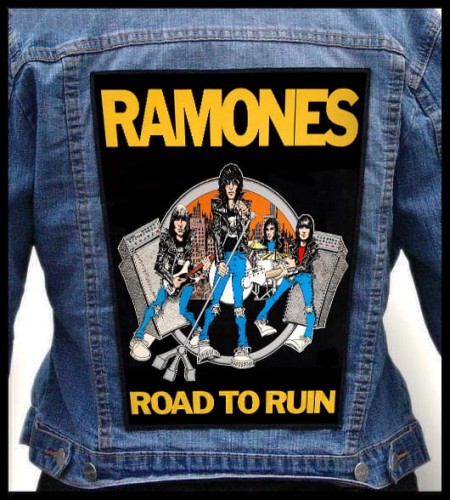 RAMONES - Road To Ruin -- backpatch b ack patch.jpg