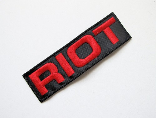 RIOT  - Logo  --- Embroidered Patch.JPG