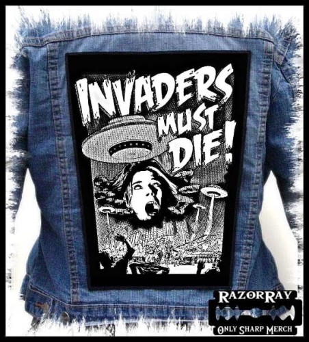 THE PRODIGY - Invaders Must Die! -- backpatch back patch.jpg
