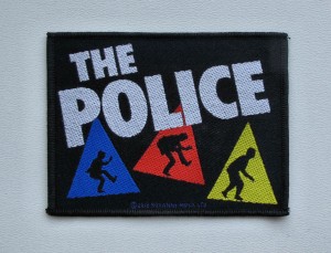 THE POLICE - TRIANGLES -- Woven Patch  