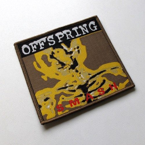 THE OFFSPRING - Smash [brown] -- woven patch.JPG