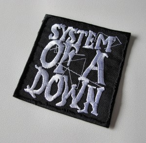Naszywka SYSTEM OF A DOWN - LOGO [white]